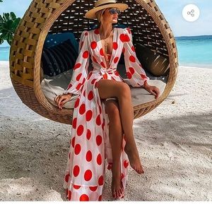 Polka dot coverup